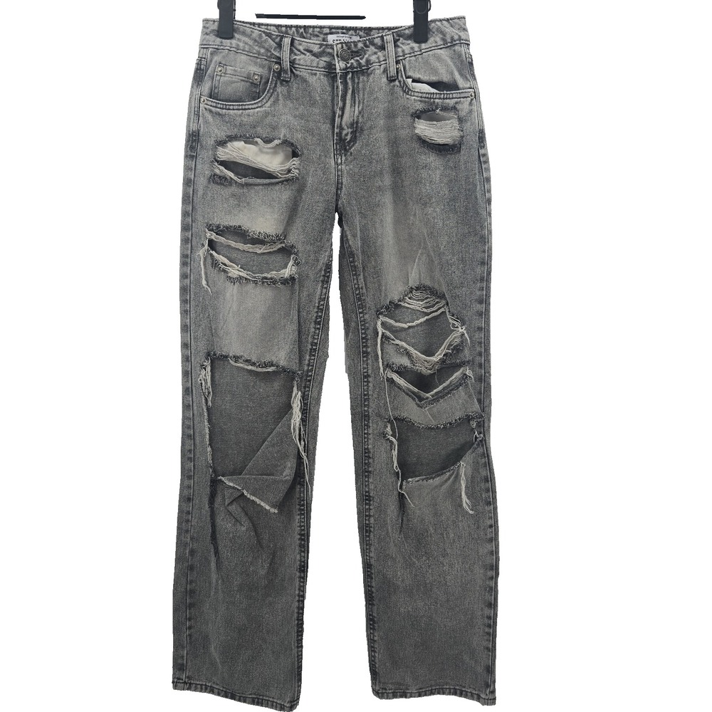 Refuge Denim Size 01 Junior Denim Destroyed Straight Jeans
